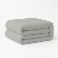 Wasbaar Easy Dekbed Zonder Overtrek + Dekbedovertrek In 1 Grijs - Easy - 200x200 Cm (Tweepersoons) - Zydante - Dekbed-Discounter.nl