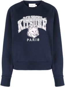 Maison Kitsuné t-shirt en coton à imprimé graphique - Bleu