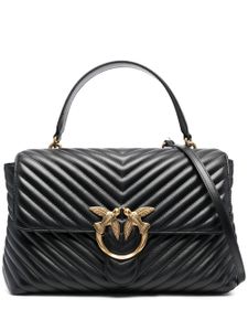 PINKO sac à bandoulière matelassé à chevrons - Noir