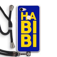 Habibi Blue: Pixel 3 XL Transparant Hoesje met koord