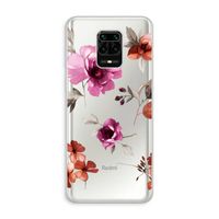 Geschilderde bloemen: Xiaomi Redmi Note 10 Lite Transparant Hoesje