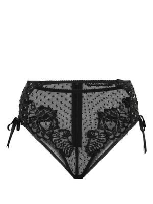 Dolce & Gabbana culotte à détails de dentelle - Noir