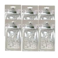kerstverlichting ophang haakjes - 144x - wit -?4 cm -?bevestiging dakgoot - dakgoothaakjes