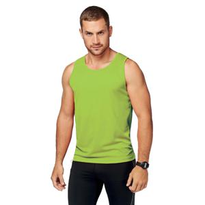 Sport singlet voor heren - Limegroen - Tanktop hemd - Herenkleding - Mouwloze t-shirts