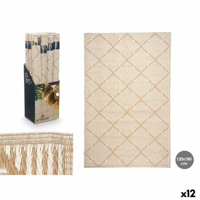 Tapijt GiftDecor EXAG-1005 Wit Beige Polypropyleen 120 x 180 cm (12 Stuks)
