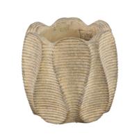 PTMD bloempot waxy hoog bruin 20 cm | 8 stuks