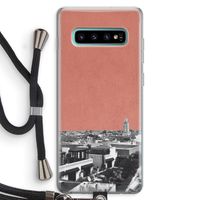 Marrakech Skyline : Samsung Galaxy S10 Plus Transparant Hoesje met koord