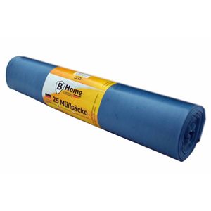 Voordeelpakket van 25x stuks extra grote afvalzakken/vuilniszakken van 120 liter blauw