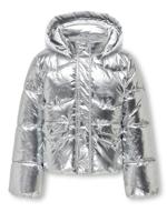 Kids ONLY winter winterjas meisjes - grijs - KogPearl - puffer, capuchon