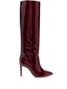 Paris Texas bottes en cuir verni 95 mm - Rouge