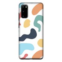 Memphis Shapes Blue: Samsung Galaxy S20 Tough Case