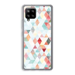 Gekleurde driehoekjes pastel: Samsung Galaxy A42 5G Transparant Hoesje