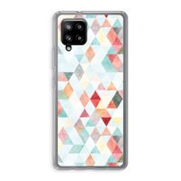 Gekleurde driehoekjes pastel: Samsung Galaxy A42 5G Transparant Hoesje