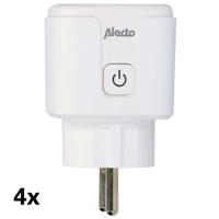 Alecto SMART-PLUG10 - Smart wifi tussenstekker, 16A, 3680W, 4 pack, wit