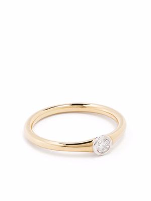 Courbet bague Origine en or recyclé 18ct pavée de diamants de synthèse