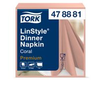 Dinnerservet Tork LinStyleÃƒâ€šÃ‚Â® 1/4-vouw 1-laags 50st koraalrood