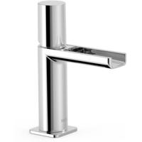 Wastafelkraan Tres Loft | Opbouw | Mengkraan | Waterval uitloop | Standaard model | 1-knop | Rond | Chroom