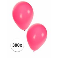 Feestartikelen Roze ballonnen 300 stuks - thumbnail