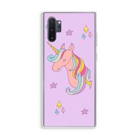 Roze eenhoorn: Samsung Galaxy Note 10 Plus Transparant Hoesje