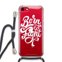 Born to Fight: iPhone SE 2020 Transparant Hoesje met koord