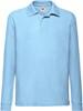 Fruit Of The Loom F504K Kids´ Long Sleeve 65/35 Polo - Sky Blue - 164