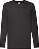 Fruit Of The Loom F240K Kids´ Valueweight Long Sleeve T - Black - 116