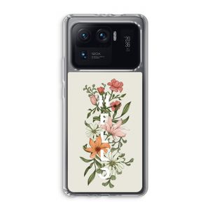 Hello bloemen: Xiaomi Mi 11 Ultra Transparant Hoesje