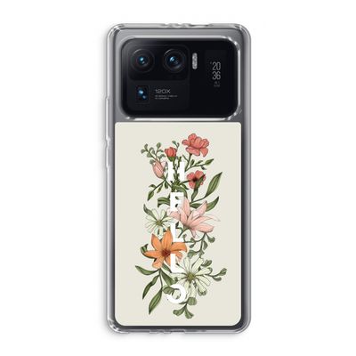 Hello bloemen: Xiaomi Mi 11 Ultra Transparant Hoesje