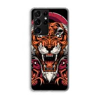 Tiger and Rattlesnakes: Samsung Galaxy S21 Ultra Transparant Hoesje