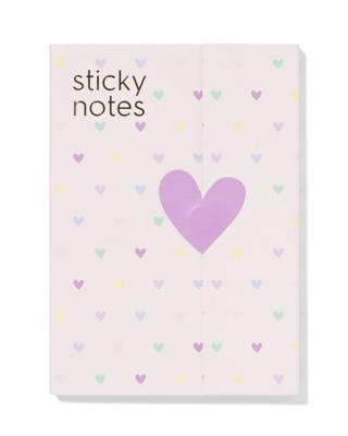 HEMA Plaknotities Hartjes Pastel