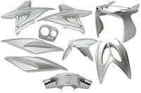 Edge plaatset aerox tot bj. 2014 9 delig zilver metallic