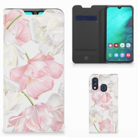Samsung Galaxy A40 Smart Cover Lovely Flowers