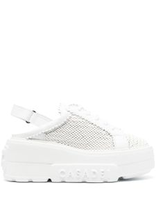 Casadei baskets 85 mm à plateforme - Blanc