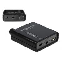 DeLOCK portable stereo hoofdtelefoon versterker (zwart)