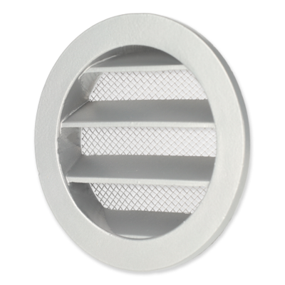 Ventilatierooster buiten Ø 160mm - Aluminium gevelrooster - Vliegen- en muggenwerend scherm