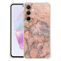 Samsung Galaxy A56 Hoesje - Marmer Oranje TPU Antishock