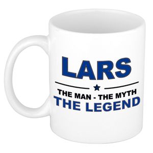 Naam cadeau mok/ beker Lars The man, The myth the legend 300 ml   -