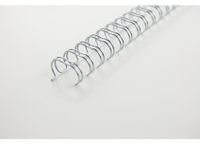 Draadrug GBC 11mm 34-rings A4 zilver 100stuks - thumbnail