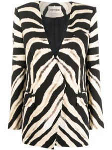 Roberto Cavalli veste à imprimé animalier - Noir