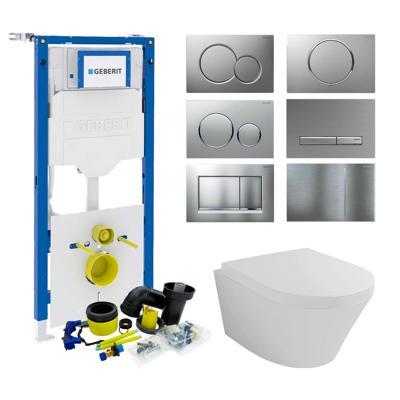Geberit UP320 Toiletset set12 Wiesbaden Vesta 52 cm met Sigma drukplaat