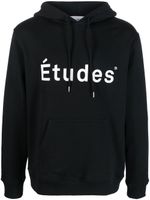 Études Studio hoodie en coton Klein à logo imprimé - Noir