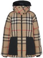 Burberry doudoune à motif Vintage Check - Marron - thumbnail