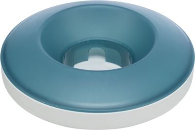 Trixie slowfeeding rocking bowl kunststof / tpr grijs / blauw