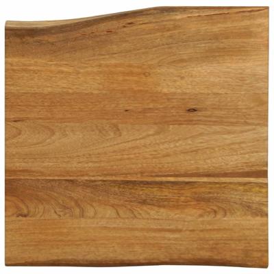 Tafelblad met natuurlijke rand 60x60x2,5 cm massief mangohout