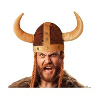 Hoed Viking Man Bruin Hoorns Één maat