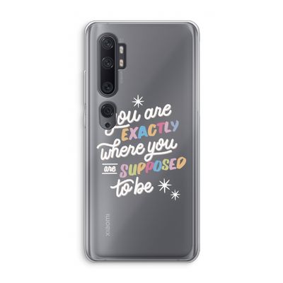 Right Place: Xiaomi Mi Note 10 Transparant Hoesje