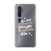 Right Place: Xiaomi Mi Note 10 Transparant Hoesje