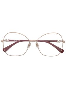 Max Mara Eyewear lunettes de vue à monture papillon - Or