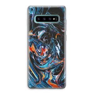 Black Unicorn: Samsung Galaxy S10 Plus Transparant Hoesje