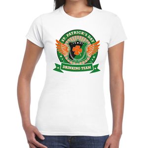 St. Patrick's day drinking team t-shirt wit dames 2XL  -